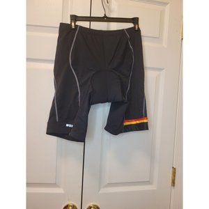 Men Nooyme Black Cycling Bike Shorts Gel Padded Size XXL
